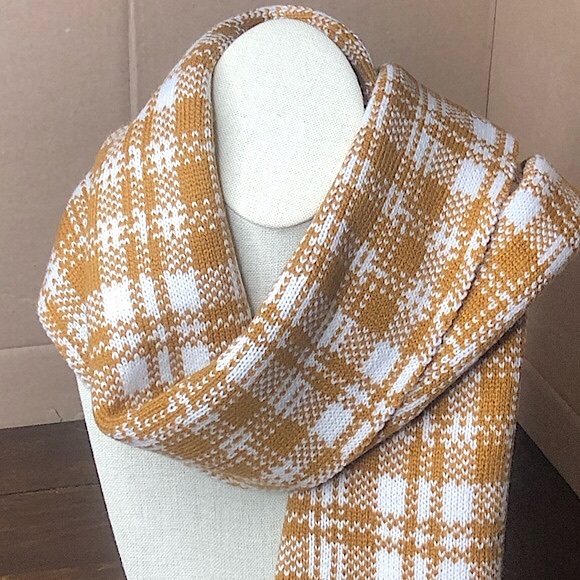 TIMBERLAND Plaid Flat Knit Scarf NWT - Picture 3 of 17